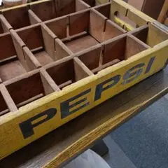 ペプシコーラ　PEPSI 昭和レトロ　ボトルケース　ラック