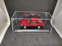 京商 1/43 トヨタ カローラ レビン AE86 前期型 赤×黒のサムネイル
