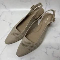 0708 ビバイア　VIVAIA ポインテッドトゥ　スリングバック　サンダル