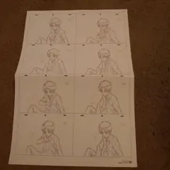 進撃の巨人　両面ポスター#♡⑰　両面エレン　細かいコマ