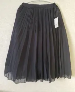 【タグ付未使用】ハニーズLサイズGLACIERブラックプリーツスカート