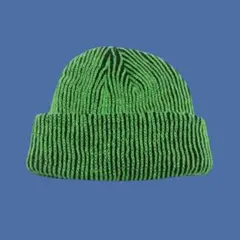 ビーニー　海外ストリート　y2k グランジ レア ニット　ニット帽