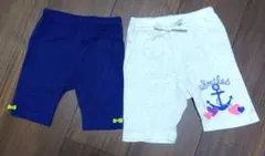 90サイズ　 ハーフパンツパンツ２点セット