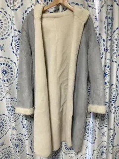 【CLOCHE】フード付きリバーシブルムートンコート