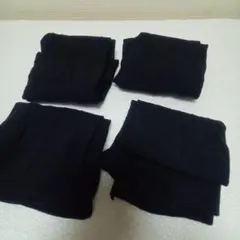 中古黒タイツお掃除用4足セットまとめ売り