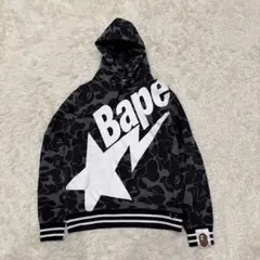 美品【希少サイズXL】アベイシングエイプ◇シャークカモフラスウェット　パイルロゴ 未使用品 アベイシングエイプ A BATHING APE 19SS アディダス