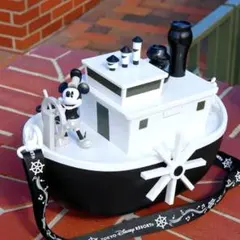 【美品】蒸気船ウィリー　ポップコーンバケット　ミッキー　東京ディズニーリゾート