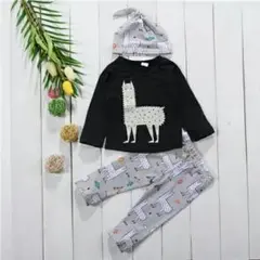 かわいい⭐帽子付き⭐アルパカセットアップ(o・ω・o)