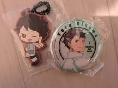 ハイキュー!! 及川徹 ラバーチャーム 缶バッジ セット