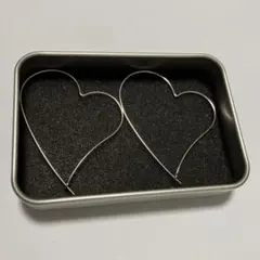 【REI WENZ】ハートピアス シルバー925 フープ 大ぶり