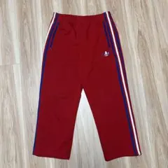 アディダスオリジナルス　ジャージパンツ　3本ライン　レッド　メンズXL相当