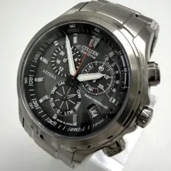 【稼動】 CITIZEN 腕時計 アテッサ メンズ ソーラー スーパーチタニウムのサムネイル