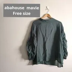 abahouse mavie ドロストバンドシアーシャツ　カーキ フリーサイズのサムネイル