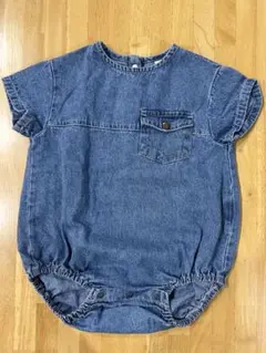 tete a tete デニムロンパース 80