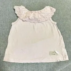 Lily ivory フリル付きTシャツ 90 ピンクのサムネイル