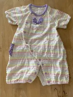 バースデー　女の子　ロンパース　50 60