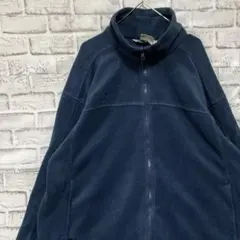 コロンビア　フリースジャケットネイビーXL ロゴ刺繍アウトドア1118