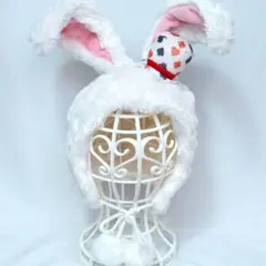 不思議の国のアリス 白ウサギ 時計ウサギ ポンポン ファンキャップ