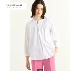 ☆定価17600円 トゥモローランド コレクション ストレッチブラウス『36』☆のサムネイル