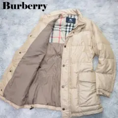 バーバリーロンドン✨ダウンジャケット✨コート　ノバチェック　サイズ２Ｌ　ベージュ