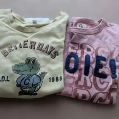 長袖カットソー 130サイズ ロンT 2枚セット