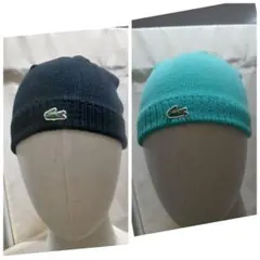 (新品未使用)LACOSTE ラコステ ニット帽2点セットのサムネイル