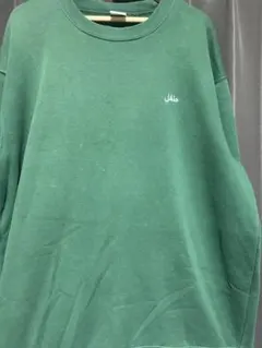 緑色 クルーネック スウェット