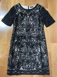 グレース Diagram ダイアグラム コード刺繍 レース ワンピース