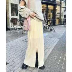 【限定値下げ】kastane ベロアチュールスカート　アイボリー