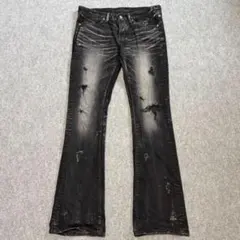 【新品タグ付】Jaded London フレアデニム W28 ブラック ダメージ 新品タグ付】Jaded London フレアデニム W28 ブラック ダメージ - メルカリ