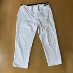 ユニクロ　ホワイト カジュアルパンツ ウエストライン入り
