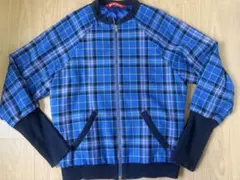 MALKO MALKA チェック柄 ブルゾン Mブルーマルコマルカ