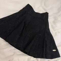 アンミール ミニスカート ブラック ツイードのサムネイル