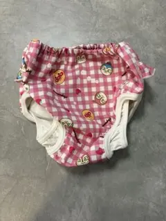ベビー水着 80サイズ ピンク チェックアンパンマン柄