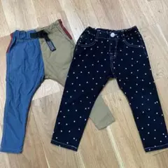 ブリーズ長ズボン2枚セット100センチストレッチパンツ男の子スキニー