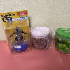 パペットスンスン ハッピーくじ　おしゃべりフィギュア＆キャニスターセット