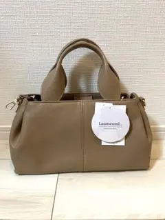 Laumeomi. ハンドバッグ ショルダーバッグ2WAY ハンドル結びデザイン しまむら Laumeomi 淡緑 2wayハンドバッグ おみ ショルダー