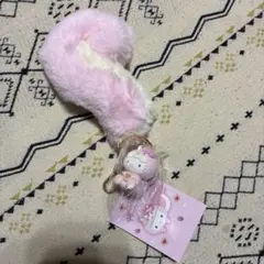 サンリオ キティ　 りすもふもふ キーホルダー ストラップ マスコット