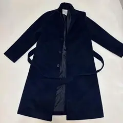 Cepo ネイビー チェスターコート ウール混合