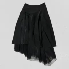 レイヤードスカート ひざ丈スカート