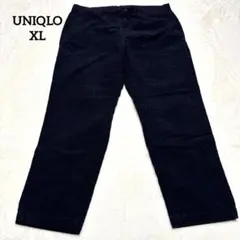 ユニクロ　チノパン　コーデュロイ　スリムフィット　カジュアル　美品　黒　XL