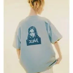 X-girl チャンピオン　コラボTシャツ　ブルー　新品未使用品　完売品