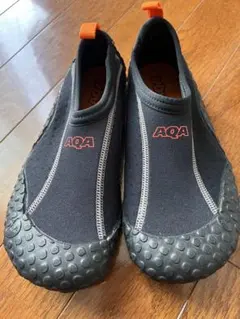 AQA ブラック ウォーターソックス　アクアシューズ　マリンシューズ　24cm