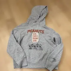 PEANUTS スライド・チャーリー・ブラウン・フード付きトレーナー