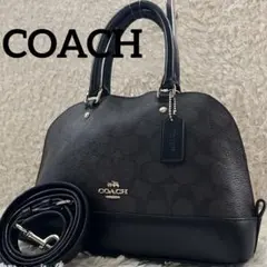 希少 コーチ 2way サッチェル ドーム型 ショルダーバッグ ハンドバッグ