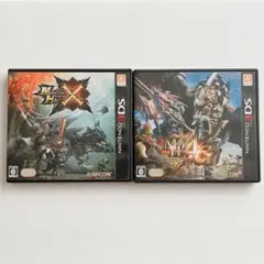 モンスターハンター　X・4G 2本セット　3DS ソフト　動作確認・初期化済