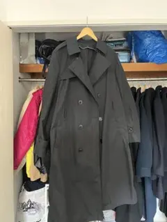 古着 トレンチコート　ブラック