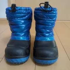 子供用青い スノーブーツ 23cm