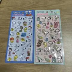 PEANUTS スヌーピー 3Dシール 2シートセット