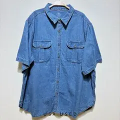 Faded Glory デニムシャツ 半袖 2XLのサムネイル